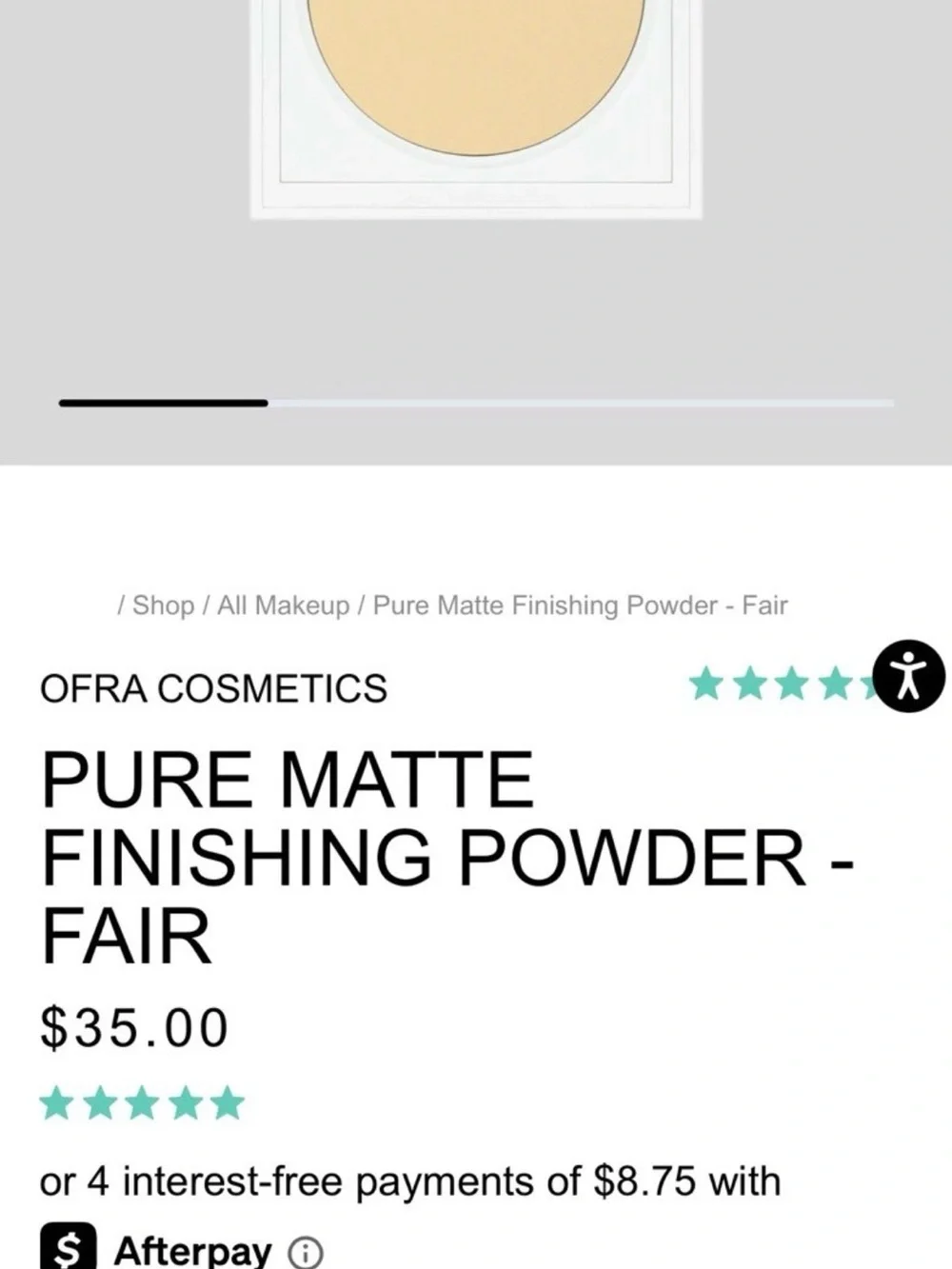 OFRA Pure Matte Finishing Powder Fair